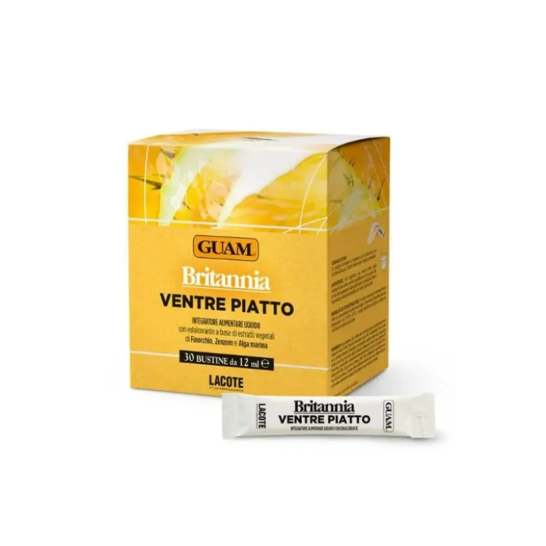 Guam Britannia Ventre Piatto Integratore Drenante 30 Bustine