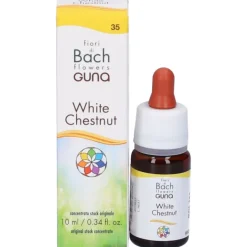 Guna White Chestnut Fiori di Bach Gocce per Pensieri Ossessivi 10ml