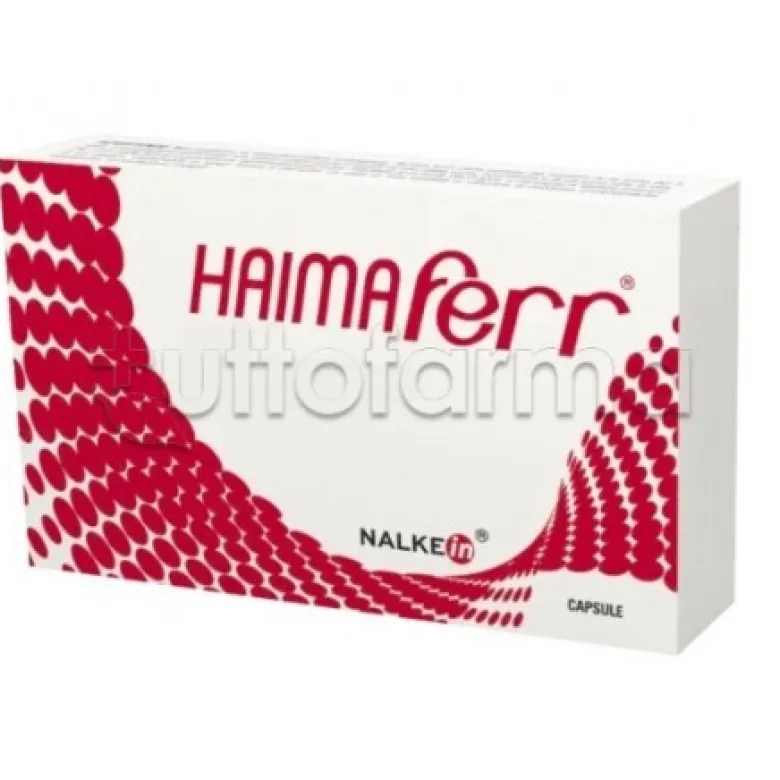 Haimaferr integratore di ferro per energia e globuli rossi 30 capsule
