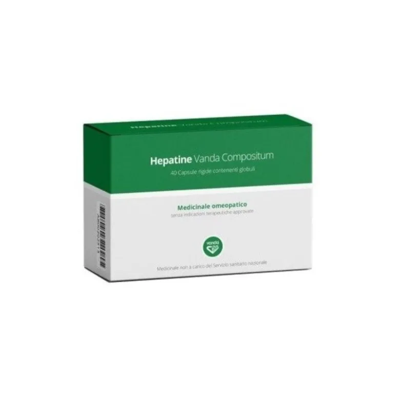 Hepatine Vanda Compositum Integratore per il Fegato 40 Capsule Rigide 450mg