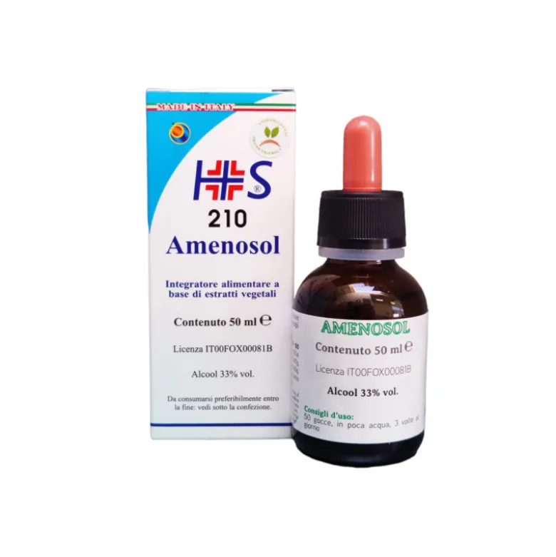 Herboplanet Amenosol Integratore per Ciclo Mestruale Gocce 50ml