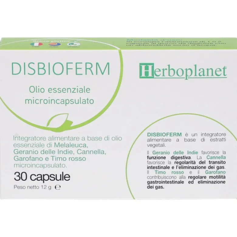 Herboplanet DisbioFerm Integratore per Digestione 30 Compresse