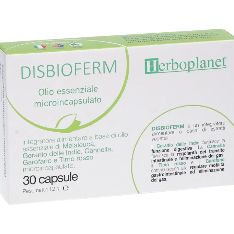 Herboplanet DisbioFerm Integratore per Digestione 30 Compresse