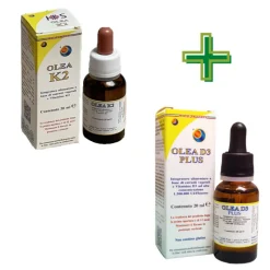 Herboplanet Olea K2 + Olea D3 Plus Integratori Vitaminici Gocce da 20ml