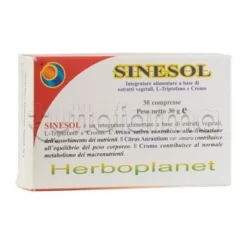 Herboplanet Sinesol Integratore per Equilibrio del Peso 30 Compresse