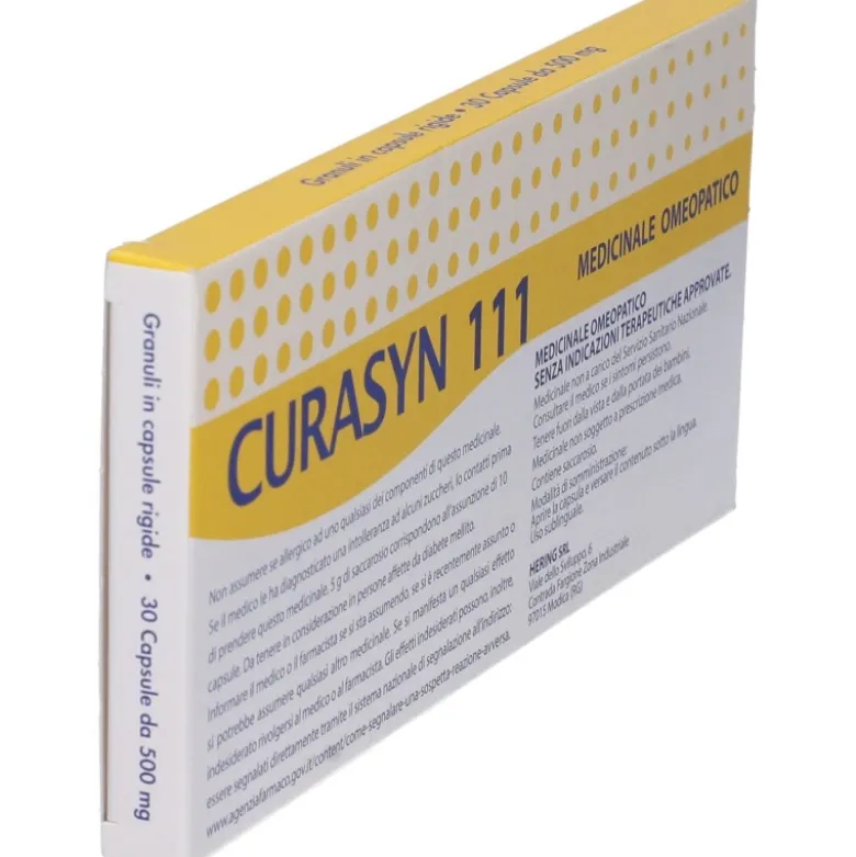 Hering Curasyn 111 Rimedio Omeopatico per Raffreddore e Tosse 30 Capsule
