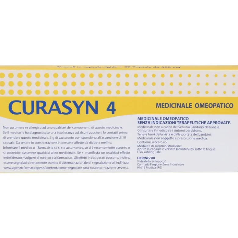 Hering Curasyn 4 Rimedio Omeopatico 30 Capsule