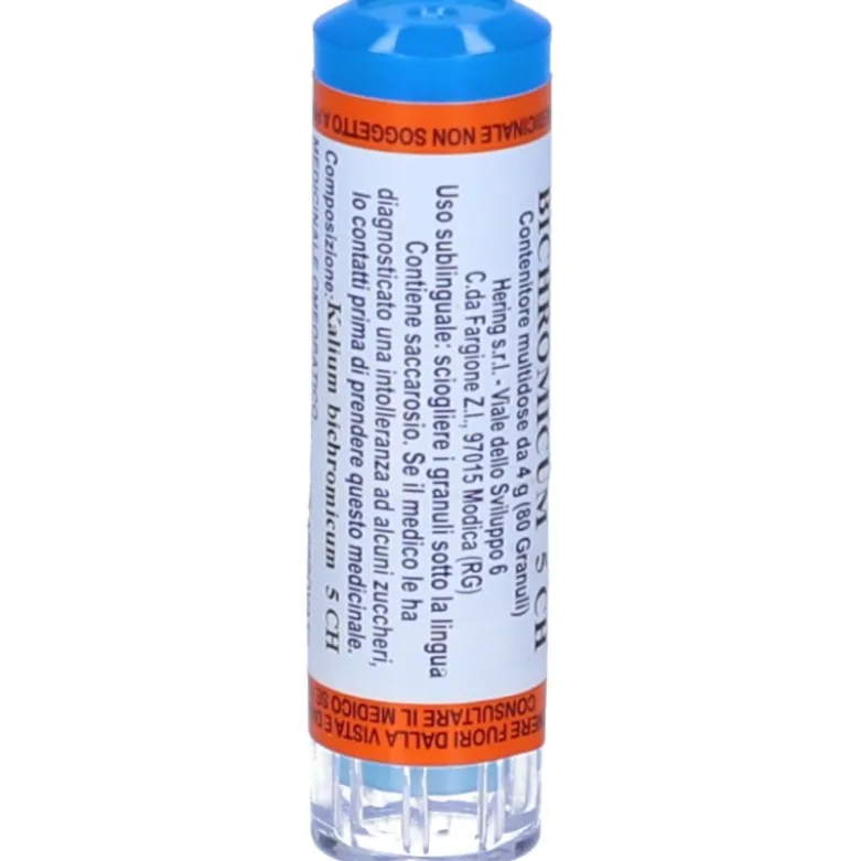 Hering Kalium Bichromicum 5CH per Benessere 80 Tubo Granuli