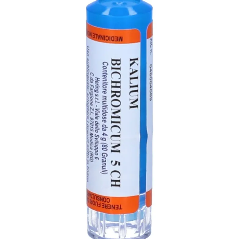 Hering Kalium Bichromicum 5CH per Benessere 80 Tubo Granuli