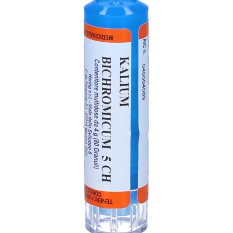 Hering Kalium Bichromicum 5CH per Benessere 80 Tubo Granuli