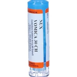 Hering Nux Vomica 30CH Granuli Omeopatici Senza Glutine e Lattosio Tubo 4 g