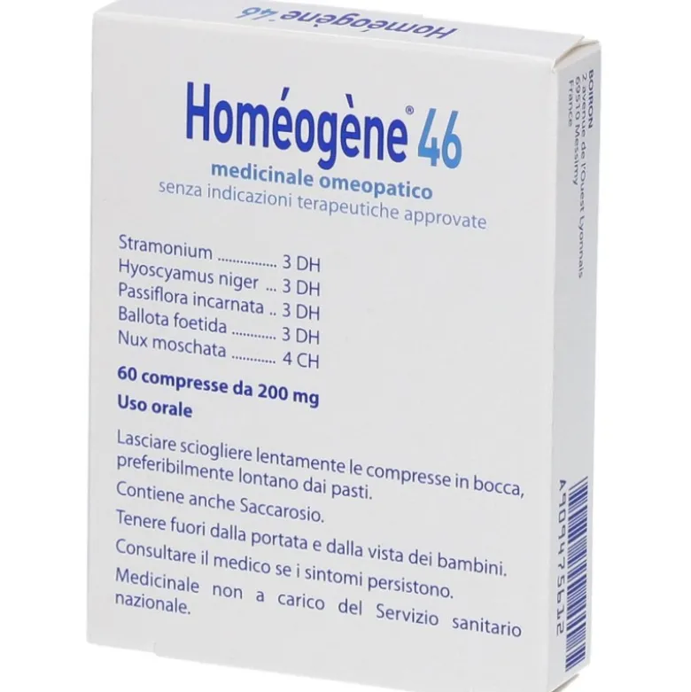 Homeogene 46 Medicinale Omeopatico 60 compresse