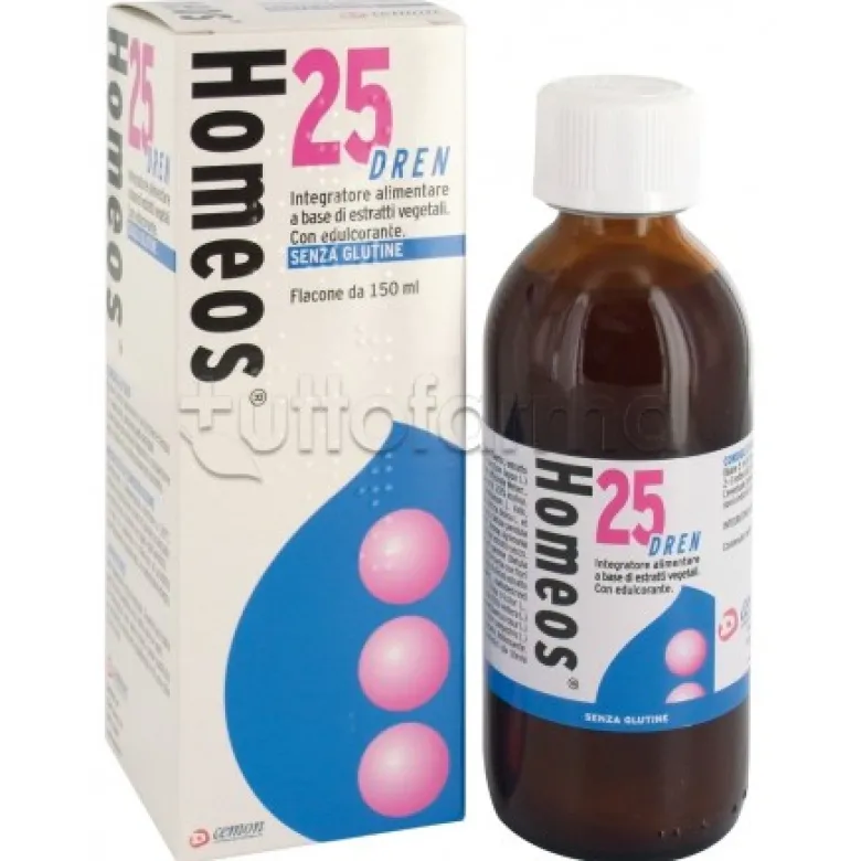 HomeoPharm Homeos 25 Dren Integratore Drenante Soluzione 150ml