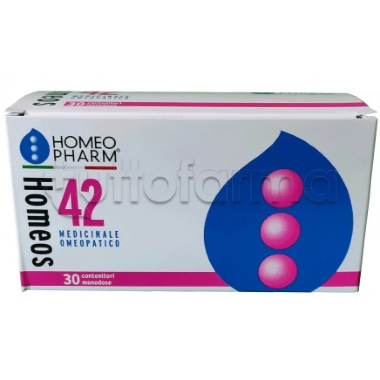 Homeos 42 Globuli Omeopatici per Prevenzione Influenza 30 Tubi Monodose