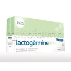 Humana Lactogermine Plus Fermenti Lattici per Benessere Intestinale 10 Flaconcini Monodose