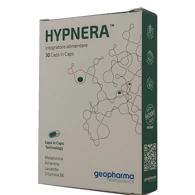 Hypnera Integratore Sonno Melatonina e Lavanda 30 Capsule