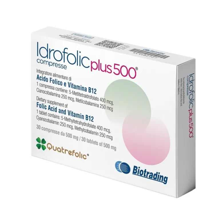 Idrofolic Plus 500 per Supporto Immunitario 30 Compresse
