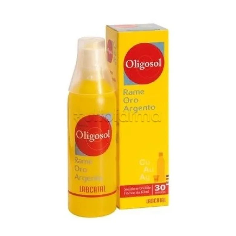 IMO Labcatal Oligosol Oligoelementi Rame/Oro/Argento Flacone 60ml