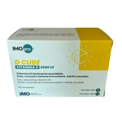 IMOpro D Cube Vitamina D 2000UI per Ossa e Muscoli 90 Compresse