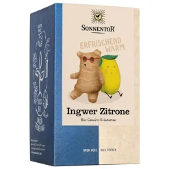Infuso Zenzero e Limone Biologico Tisana 18 Filtri
