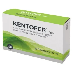 Kentofer Forte Integratore per Carenza di Ferro 20 Capsule