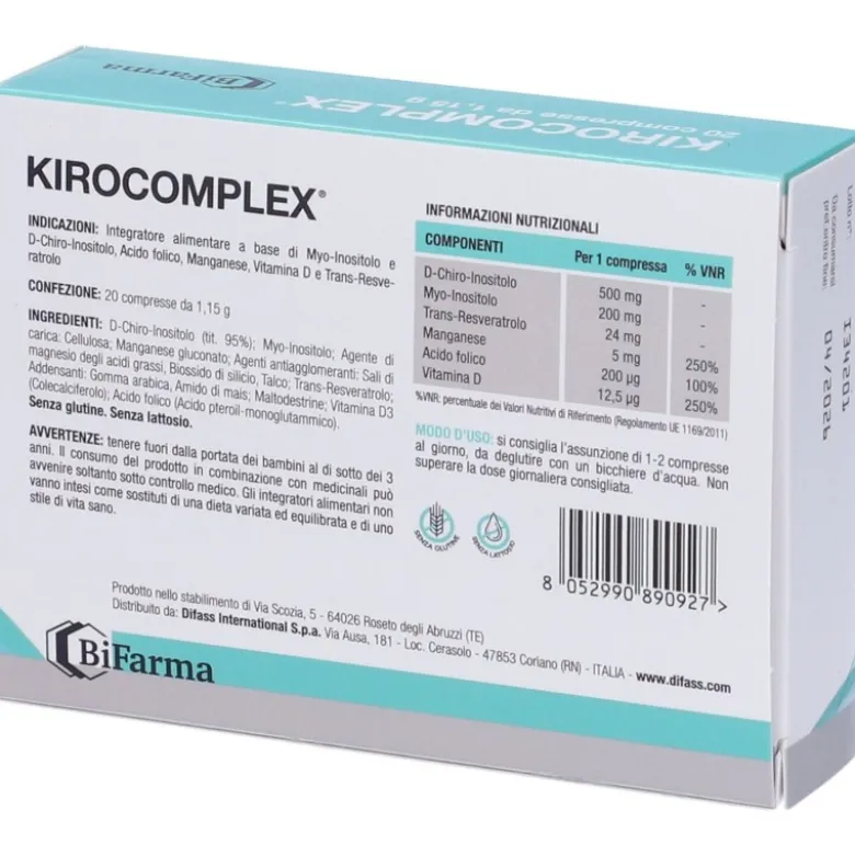 KiroComplex Integratore per Ciclo Femminile 20 Compresse