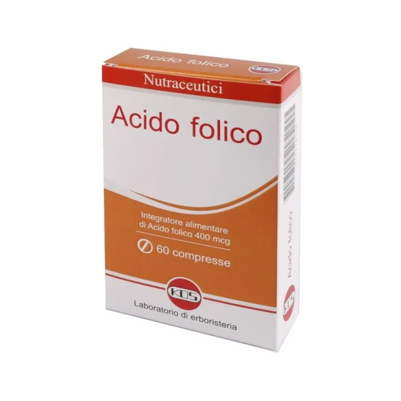 Kos Acido Folico Integratore per Gravidanze 60 Compresse