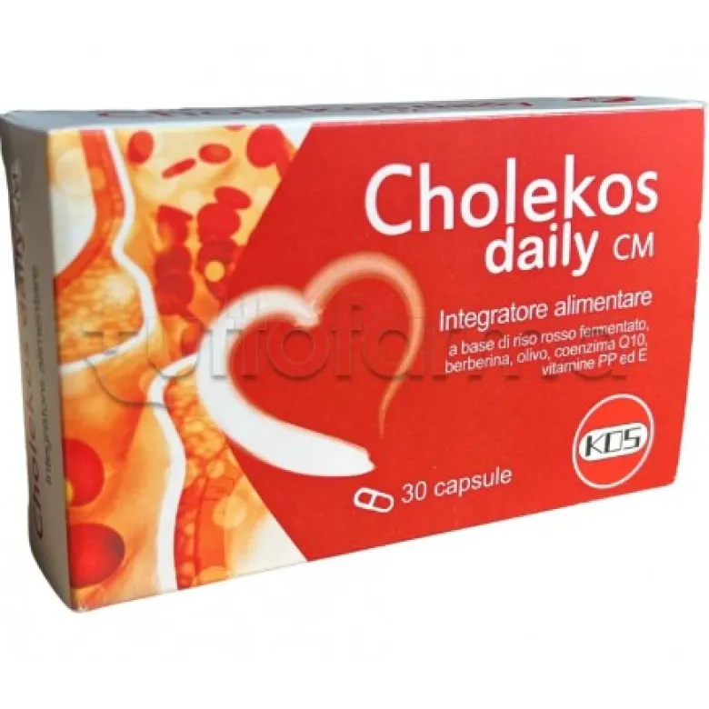 Kos Cholekos Daily CM Integratore per Colesterolo 30 Capsule
