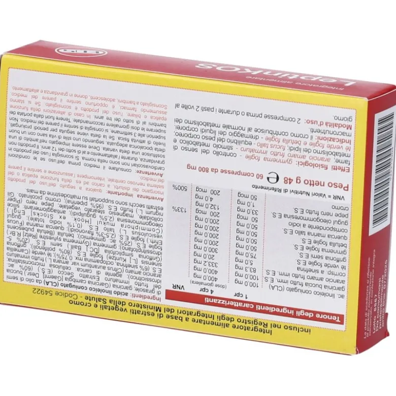 Kos Leptinkos Integratore per Perdita Peso 60 Compresse