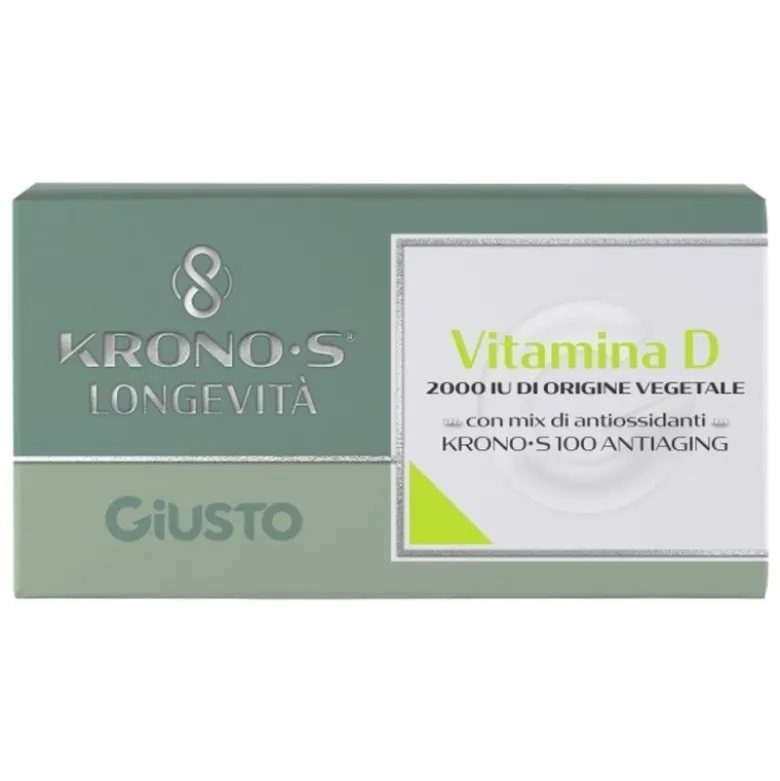 Kronos Vitamina D Vegetale 30 Integratore Alimentare Antiaging 30 Compresse