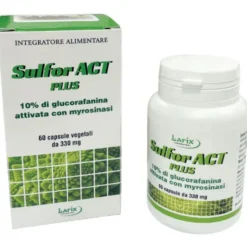 Larix Sulfor Act Plus Integratore Antiossidante per Digestione 60 Capsule