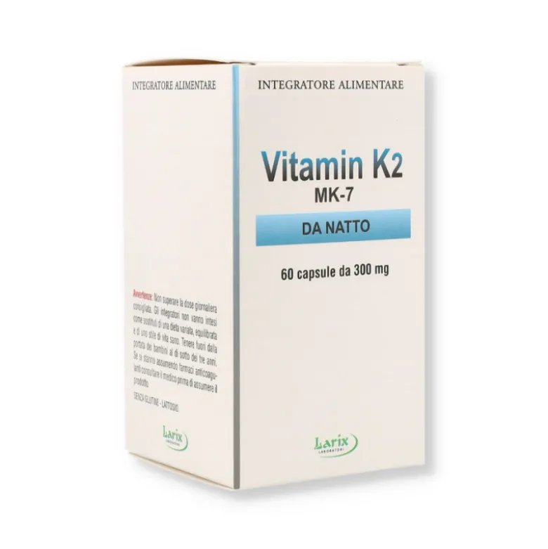 Larix Vitamin K2 Integratore per le Ossa 60 Capsule