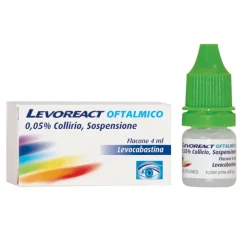 Levoreact Collirio Oftalmico 4 ml 0,5 mg per Occhi Allergici