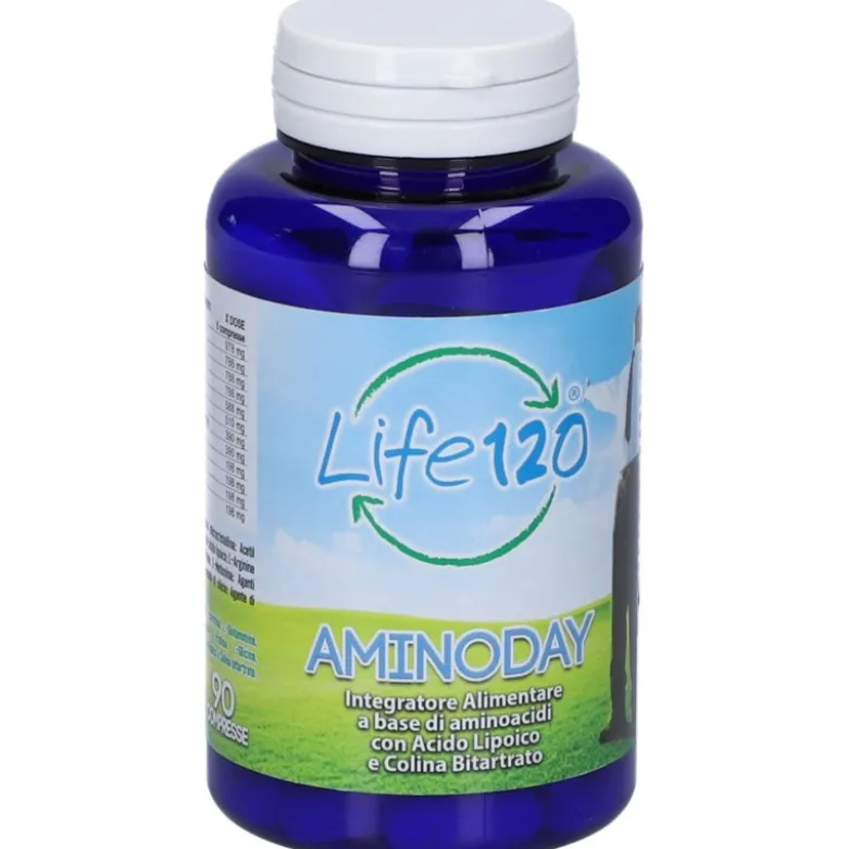 Life120 Aminoday Integratore di Aminoacidi 90 Compresse