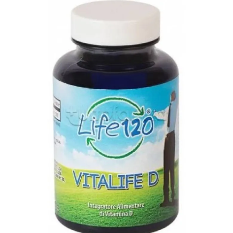 Life120 Vitalife D Integratore di Vitamina D 2000UI 100 Capsule Softgel