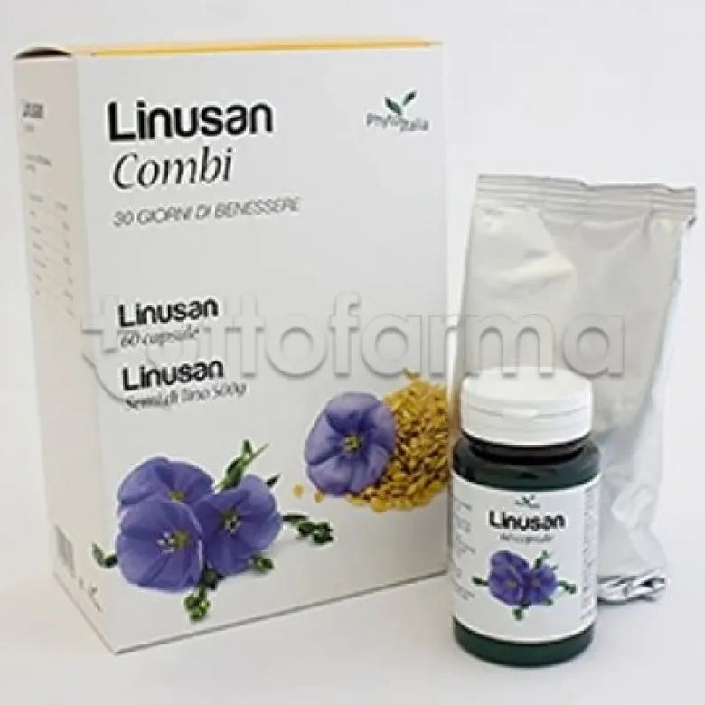 Linusan Combi Semi di Lino e Probiotici 500 g + 60 Capsule