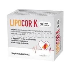 Lipocor K Integratore per il Colesterolo 30 Capsule