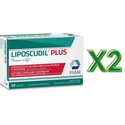 Liposcudil Plus Integratore per Colesterolo 30 Capsule - 2 Confezioni
