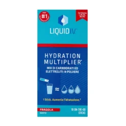Liquid IV Hydration Multiplier Integratore Idratante con Vitamine 10 Stick Fragola