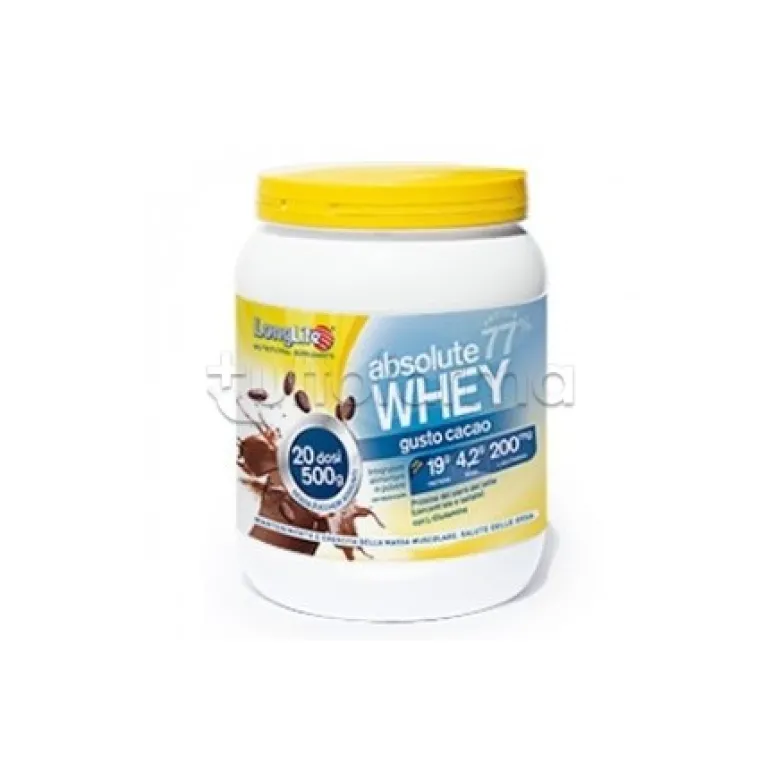 Longlife Absolute Whey Cacao Integratore Con Proteine 500g