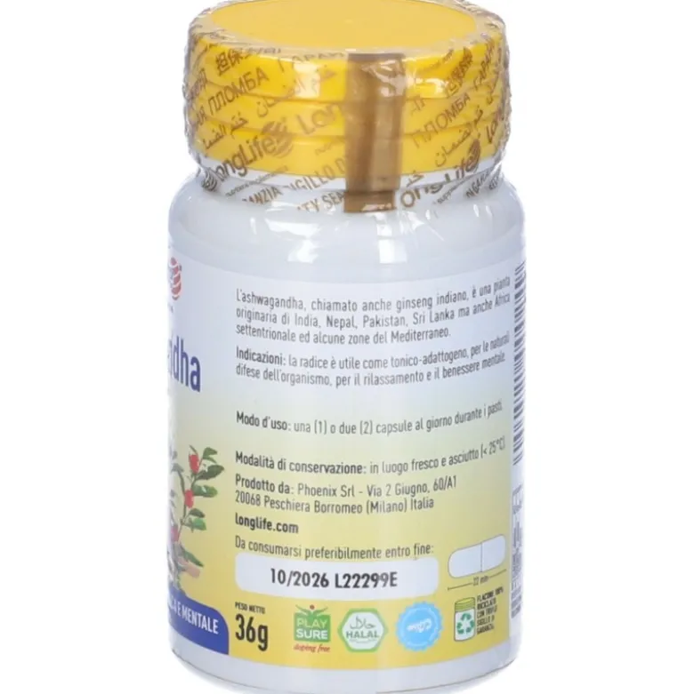 LongLife Ashwagandha 60 Capsule