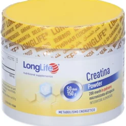 Longlife Creatina Micron Powder Integratore per Metabolismo Energetico 150g