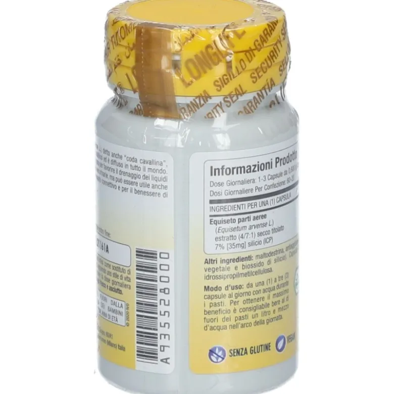 Longlife Equiseto Integratore per Capelli Pelle e Unghie 60 Capsule