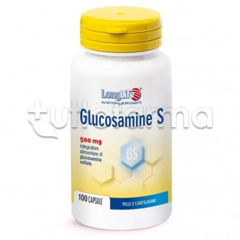 Longlife Glucosamina Integratore per la Pelle 100 Capsule