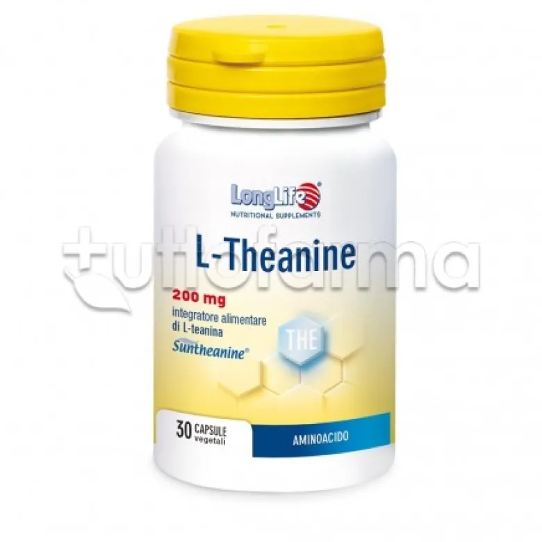 LongLife L-Theanine per Relax e Buon Umore 30 Capsule