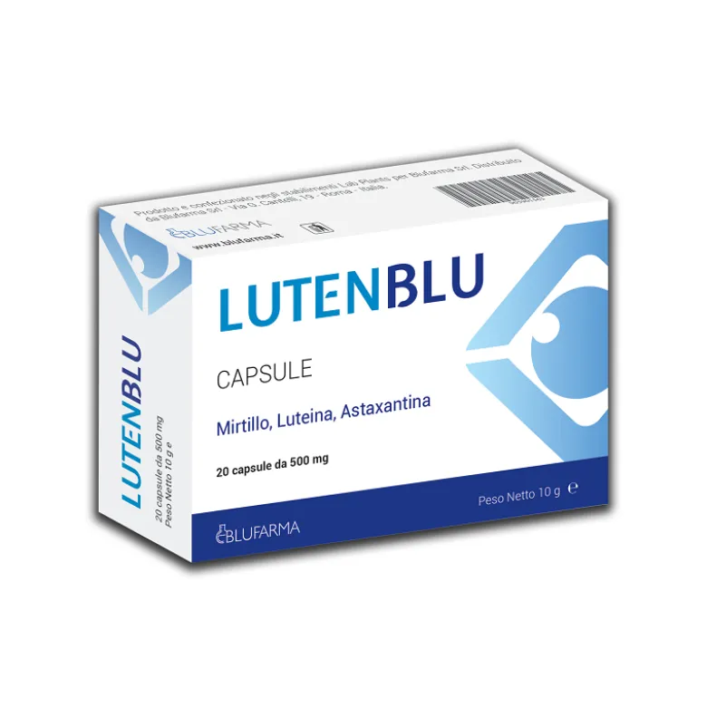 Lutenblu per Microcircolo e Protezione UV 20 Capsule da 500 mg