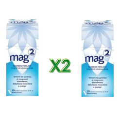 Mag 2 Integratore Alimentare di Magnesio per Benessere Muscolare e Nervoso 40 Bustine