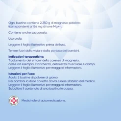 Mag 2 Integratore Alimentare per Stanchezza e Stress 2,25 gr Magnesio 20 Bustine