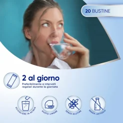 Mag 2 Integratore Alimentare per Stanchezza e Stress 2,25 gr Magnesio 20 Bustine