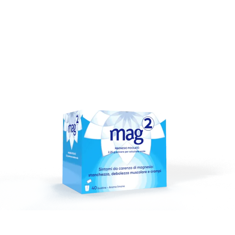 Mag 2 Integratore per Stanchezza e Stress 40 Bustine 2,25gr Magnesio